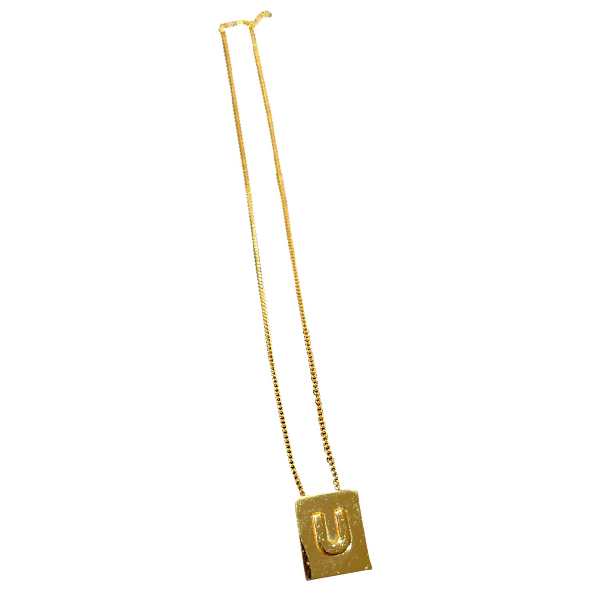 Alphabet necklace Celine Gold in Metal 